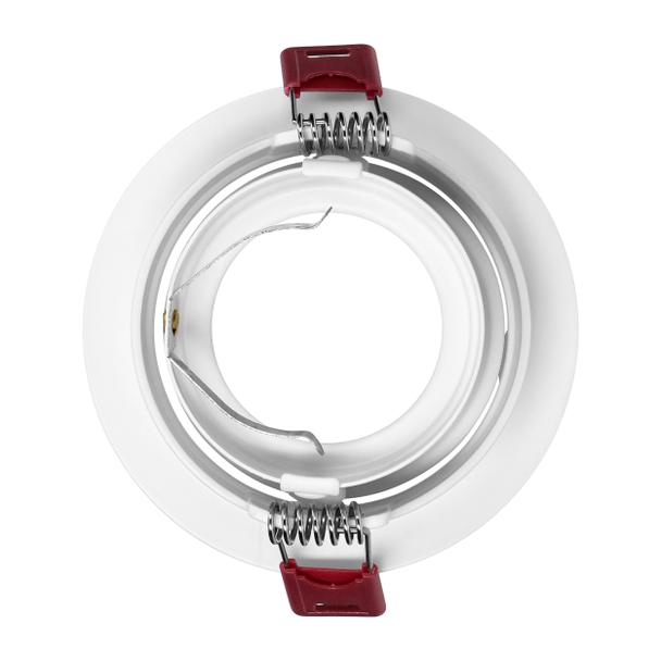 FONDI RC ramka dekoracyjna oprawy punktowej, MR16/GU10 max. 50W, okrągła, stała, aluminiowa, biało-z