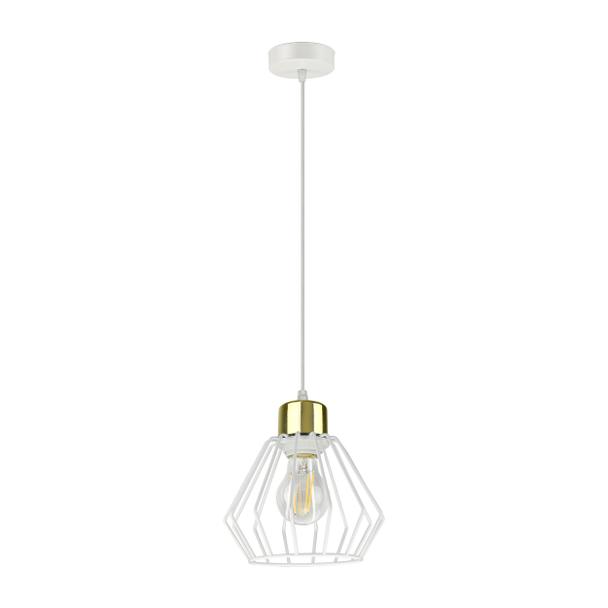 Waya 1P E27, lampa wisząca, max. 60W, biała