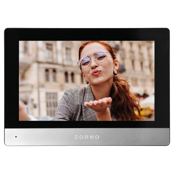 Wideo monitor bezsłuchawkowy, kolorowy, LCD 8'', dotykowy, z gniazdem na kartę pamięci, sterowanie br OR-VID-ME-1056FHDPMV/B ORNO