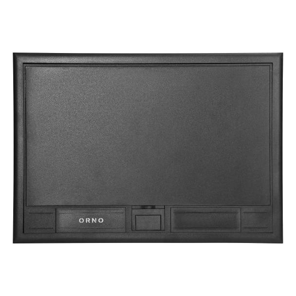 Puszka podłogowa na gniazda modułowe 8 x 45x45mm lub 16 x 22,5x45mm, pokrywa: plastik, czarna