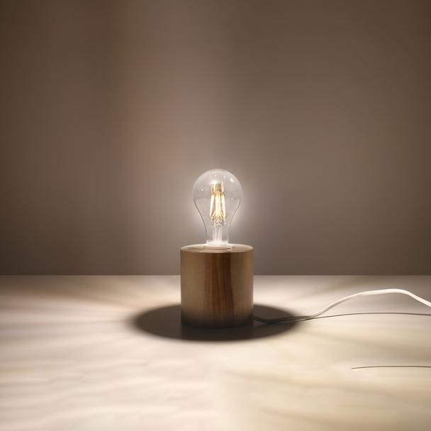 Sollux Lampa biurkowa SALGADO naturalne drewno SL.0674