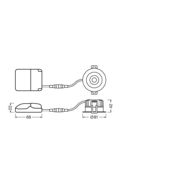 Oprawa SP FP FIX P 8W 927 PS DIM IP65 BK