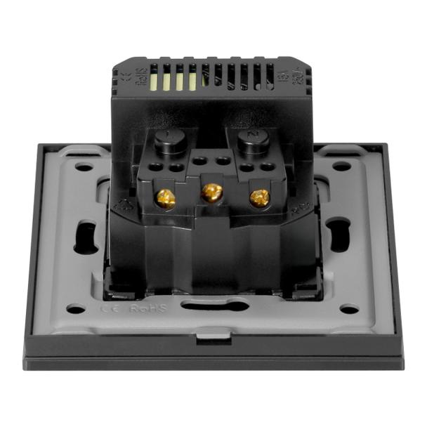 Gniazdo pojedyncze 2P+Z, USB-A + USB-C, PD, max. 20W, czarny