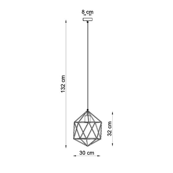 Sollux Lampa wisząca GASPARE czarna SL.0291