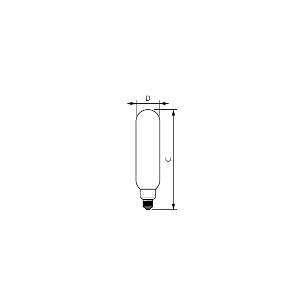 Żarówka LED ściemnialna 7W=40W 470lm 1800K LED classic-giant 40W E27 T65 GOLD PHILIPS
