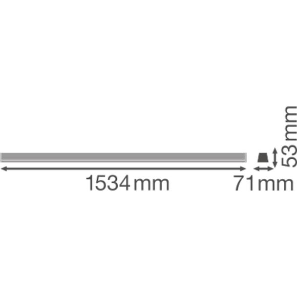 Oprawa TRUSYS LED DALI 53W 4000K W SI