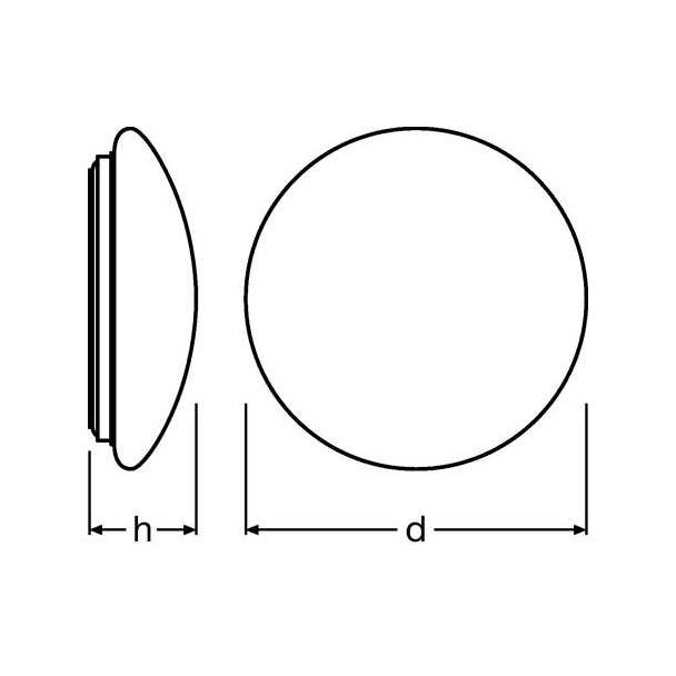 Surface-C LED 400 24W/3000K IP44