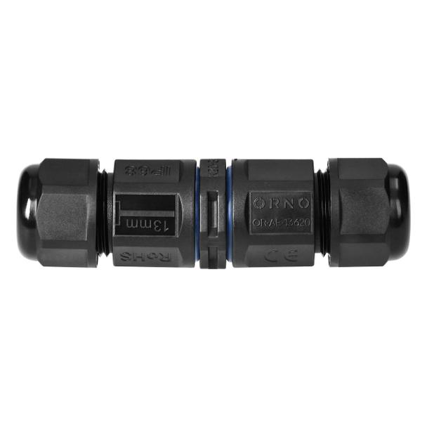 Konektor kablowy prosty z szybkozłączką IP68, 3x4mm2, 400V/20A
