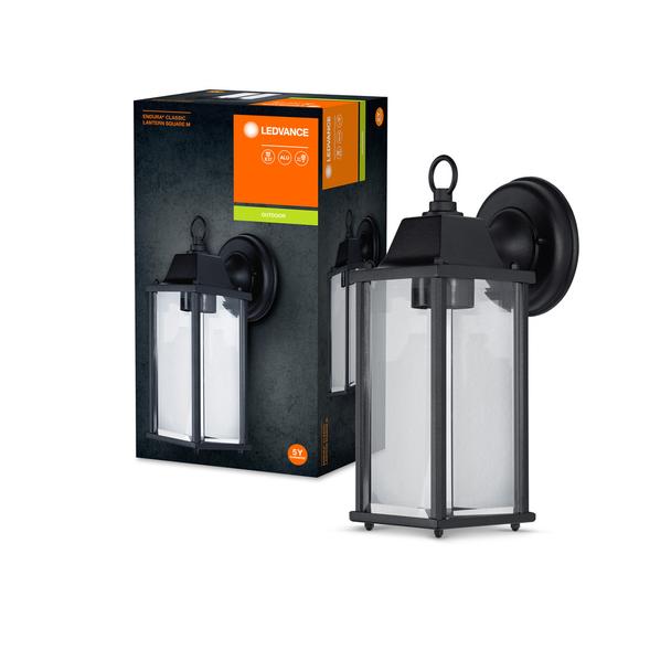 ENDURA CLASSIC LANTERN SQ M E27 BK LEDV Oprawa zewnętrzna
