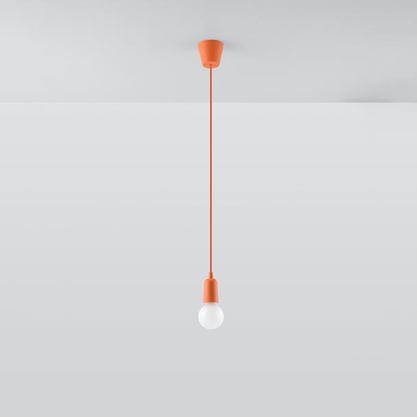 Sollux Lampa wisząca DIEGO 1 pomarańczowy SL.0584