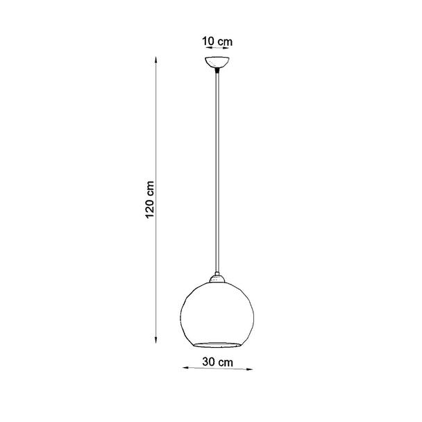 Sollux Lampa wisząca BALL szampański SL.0249