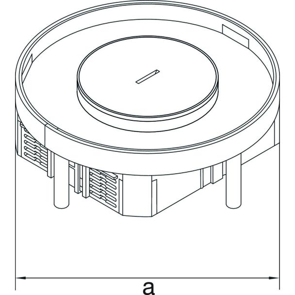 tehalit.VE-EE Pokrywa tubus IP54 20kN EKSR12 fi306 15mm stal nierdzewna