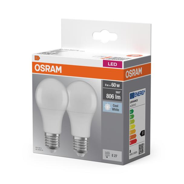 Lampa LED BASE Classic A60 8,5W/840 230V plastik E27 FS2 OSRAM
