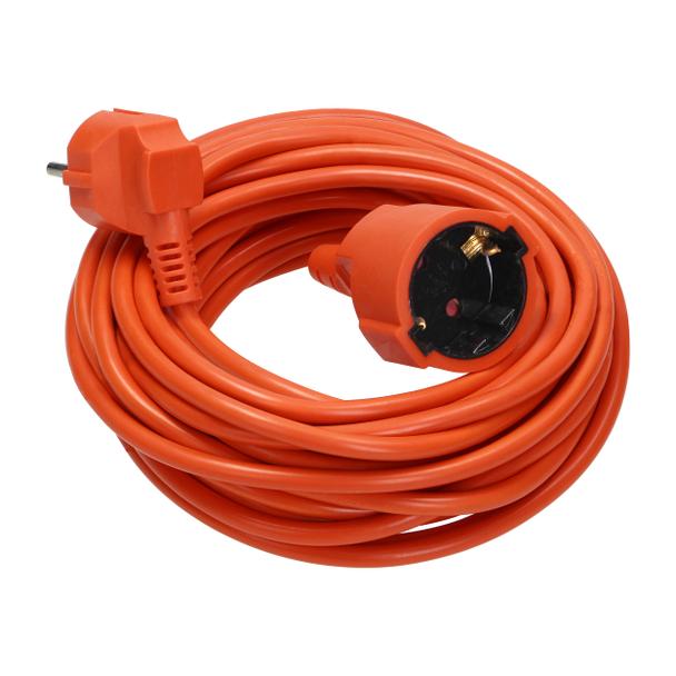 Przedłużacz ogrodowy pomarańczowy zalewany, IP20,1x2P+Z(Schuko),H05VV-F 3x1mm2,30m