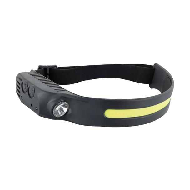 Latarka czołowa czołówka LUME LED 1W+3W 80+240 lm 6500K b. zimna USB-C 800 mAh 100%->50% IDEUS