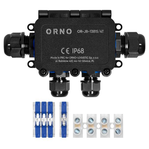 Puszka natynkowy HD IP68, 0,5-6,0mm2 ,2 dławnice M20, 2 dławnice M16, układ T