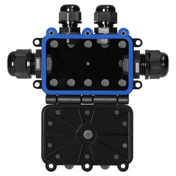Puszka natynkowy HD IP68, 0,5-6,0mm2 ,2 dławnice M20, 2 dławnice M16, układ T