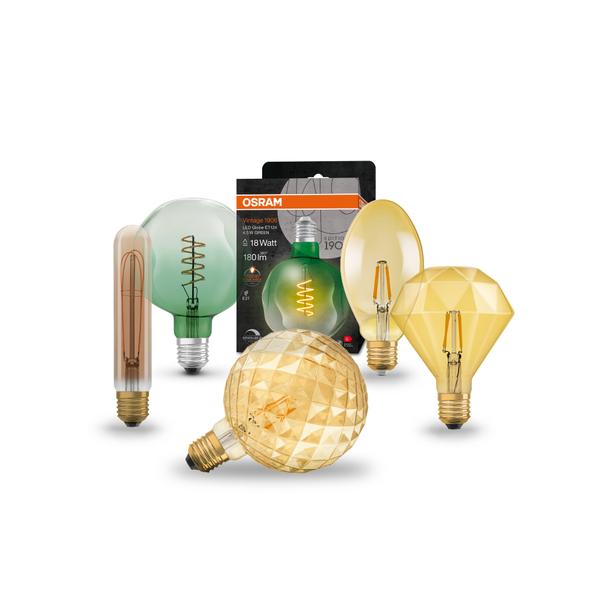 Lampa LED Vintage 1906 CL PINECONE Filament szkło przezroczyste GOLD 40 non-dim 4,5W 825 E27