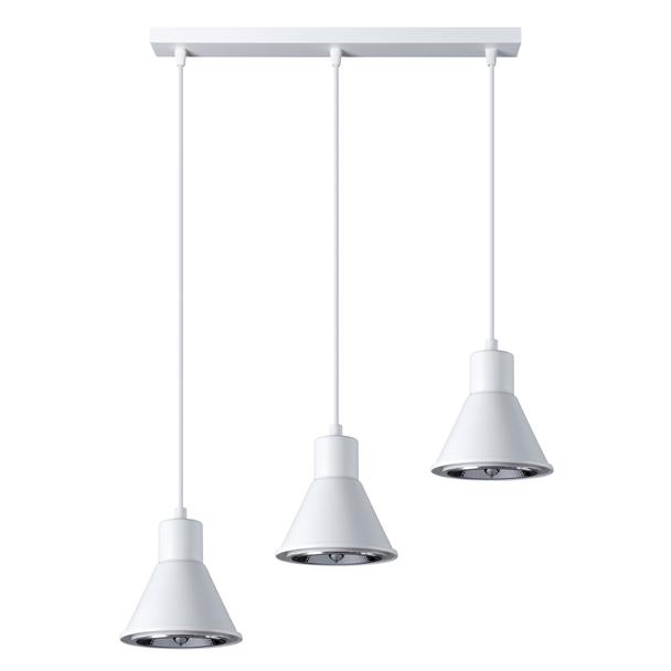 Sollux Lampa wisząca TAZILA 3 biała [ES111] SL.0988