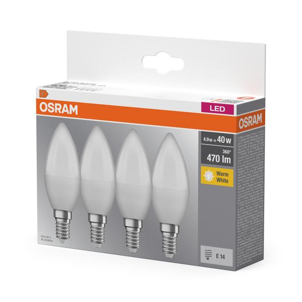 BASE CL B40 4,9W 827 230V FR E14 FS4 LEDVANCE