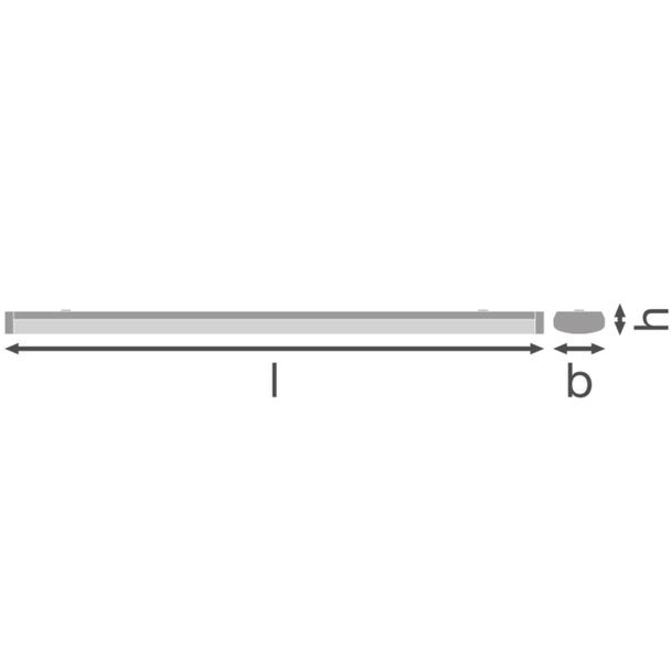 Oprawa liniowa LINEAR SURFACE 1500 P 45W 830 white IP44 DALI