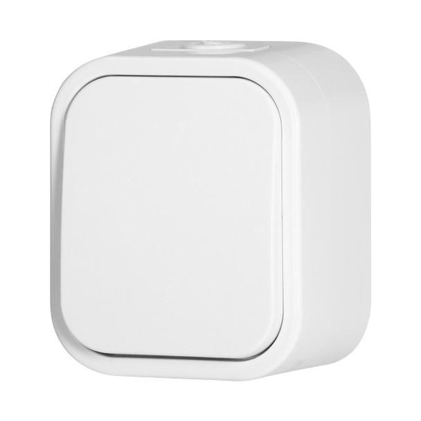 Łącznik natynkowy schodowy B2, 10A, 250V, IP54, WNT-5B2, biały