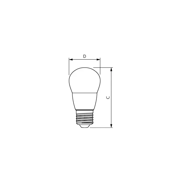 Żarówka LED Kulka 7W=60W 806lm / 2700K barwa ciepła lustre 7-60W E27 827 P48 FR PHILIPS