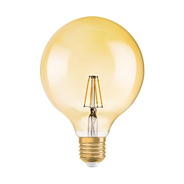 Żarówka LED Vintage 1906 LED CL GLOBE125 FIL GOLD 55 non-dim 6,5W/825 E27 4058075809406