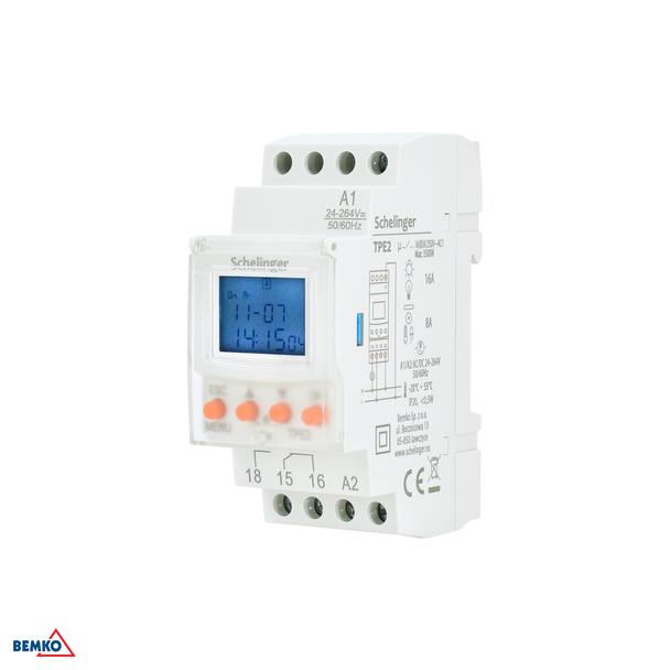 PROGRAMATOR CZASOWY ELEKTRONICZNY 16(8)A 7D SCHELINGER