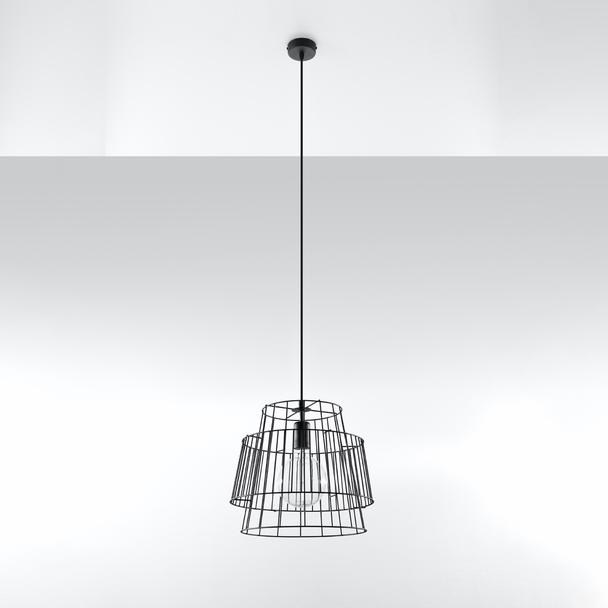 Sollux Lampa wisząca GATE czarny SL.0663