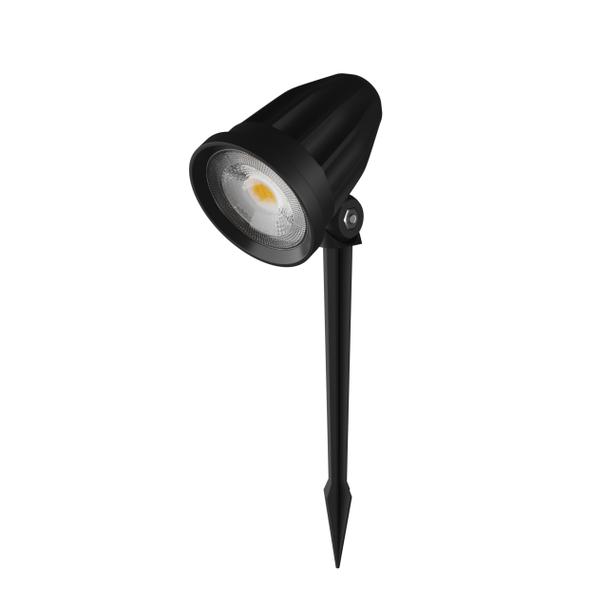 Oprawa ogrodowa FLORI LIGERO 6W NW b. neutralna 230V 40st IP65 53x77mm + 145mm spike CZARNY Spectrum
