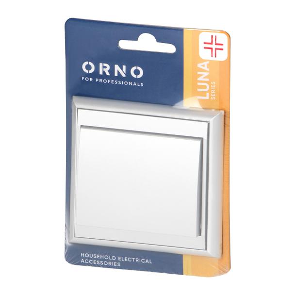Łącznik krzyżowy podtynkowy Luna, 10A, 250V, WP-8L, biały