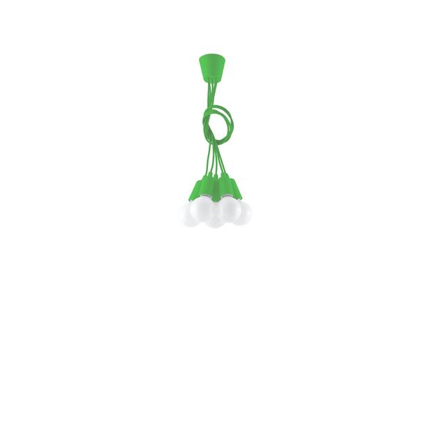 Sollux Lampa wisząca DIEGO 5 zielony SL.0583