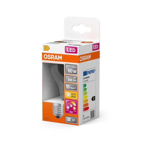 Lampa LED STAR+ GLOWdim CL A60 FILAMENT 6,5W 827 E27