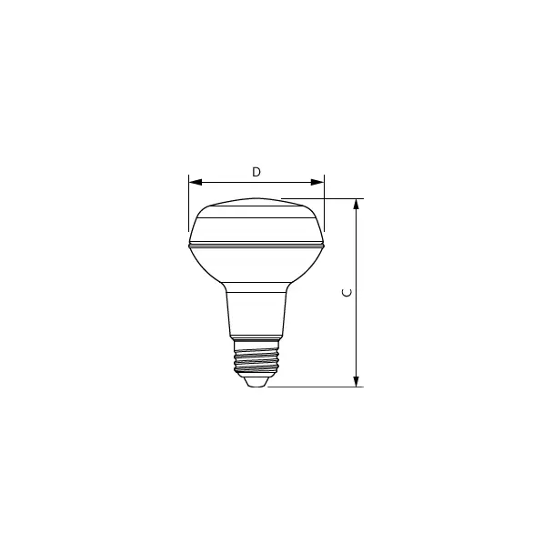 Żarówka LED 4W=60W 345lm 2700K barwa ciepła LEDspot 4-60W R80 E27 827 36st. PHILIPS