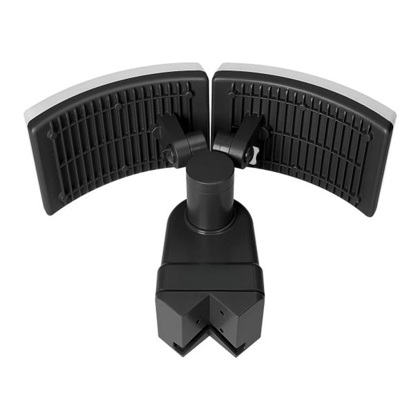 TOS DUO LED 2x20W podwójny naświetlacz ogrodowy, 2x1600lm, IP65, 4000K, PC, czarny