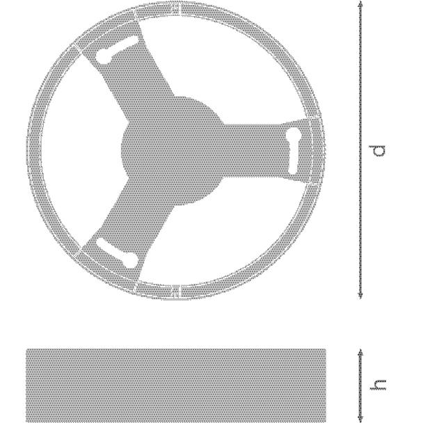 Ramka do oprawy LED DOWNLIGHT IP44 FRAME DN 190 WT 4058075709942 LEDVANCE