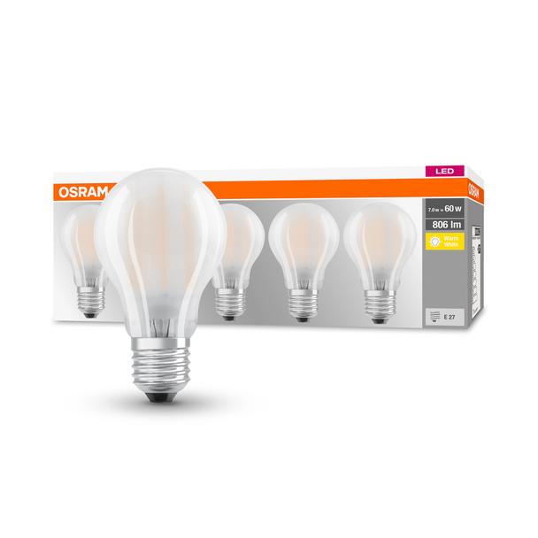BASE CL A60 6,5W 827 230V GL FR E27 FS5 LEDVANCE