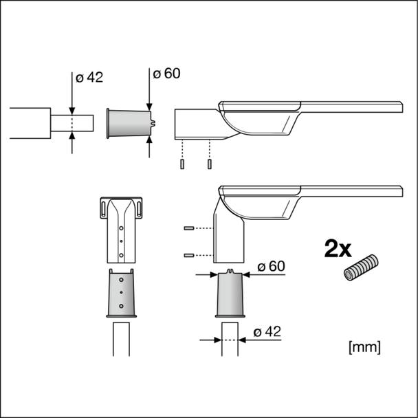 STREETLIGHT FLEX REDUCTION 60 TO 42MM ALW LEDVANCE