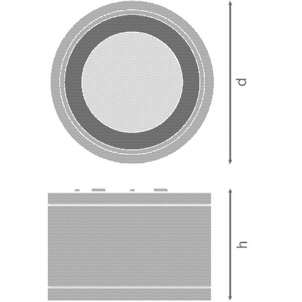 Oprawa DOWNLIGHT SURFACE DN 160 P 30W 830 60D IP65 WT