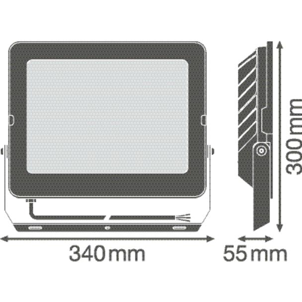 Naświetlacz LED 180W 18000lm 6500K IP65 Czarny COMPACT V 4058075575202 LEDVANCE