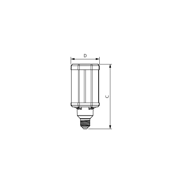 Żarówka LED 42W=125 (HPL 125W, SON 70W)W 6000lm 4000K barwa neutralna TForce LED HPL 60-42W E27 840