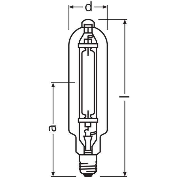 Lampa wyładowcza HQI T 2000W D