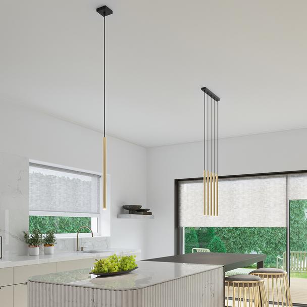Sollux Lampa Wisząca PASTELO 3L złoty połysk SL.1196