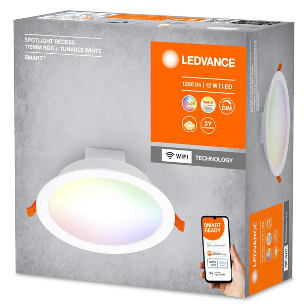 Oprawa Podtynkowa Panel LED SPOT 12W RGB CCT 17cm SMART+ WIFI 4058075573376 LEDVANCE