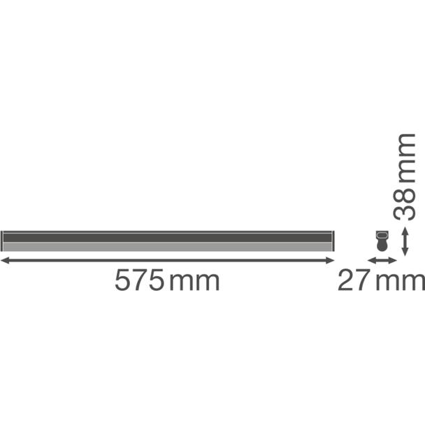 Oprawa liniowa LINEAR COMPACT BATTEN 600 10W 3000K