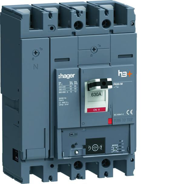 MCCB Wyłącznik mocy h3+ P630 Energy 4x630A 50kA