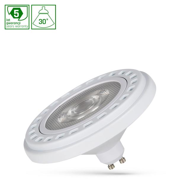 Żarówka LED AR111 GU10 230V 20W COB 30ST NW b. neutralna RA90 BIAŁY 5 lat gw. Spectrum LED