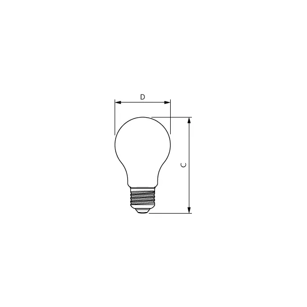 Żarówka LED ściemnialna 11,2W=100W 1521lm 2700K barwa ciepła VLE kulka D 11,2-100W E27 927 A60 Szkło