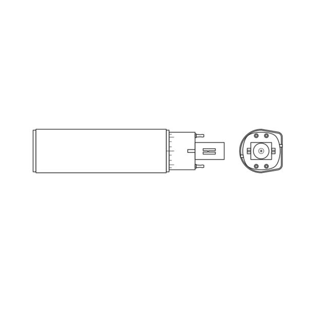 DULUX D E LED FR 13 ECG, AC mains 6W 830 G24q-1 TRZONKI SPECJALNE LEDVANCE